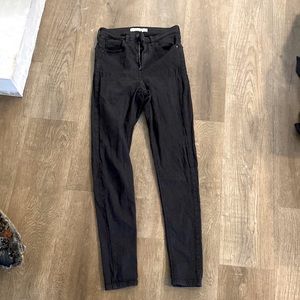Black top shop, high rise, skinny jeans